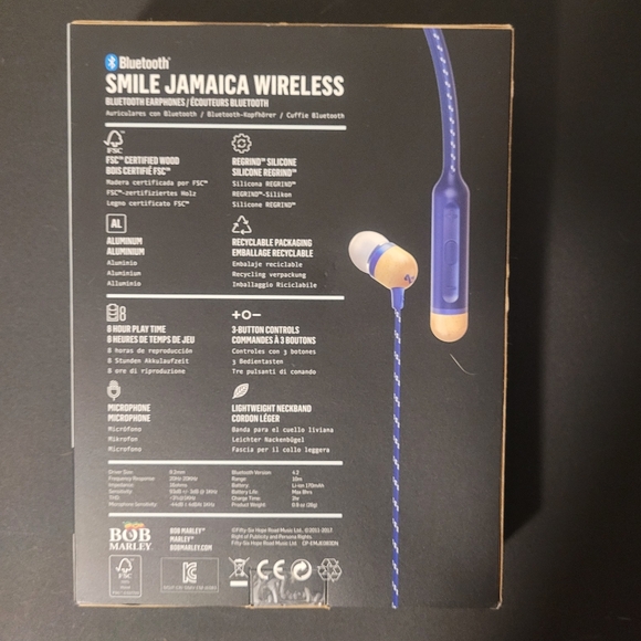 House of Marley Smile Jamaica In-Ear Bluetooth Headphones - Picture 2 of 7